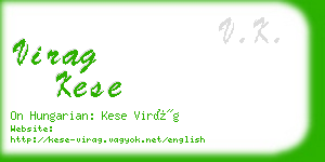 virag kese business card